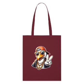 Dodo Peace - Stanley/Stella Bio-Stoffbeutel - Burgunderrot - Vorne