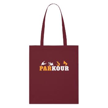 Parkour Junkie Retro Freerun Sport - Tote bag bio Stanley/Stella - bordeaux - Devant