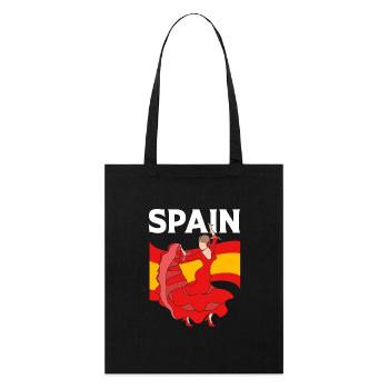 Flamenco espagnol - Tote bag bio Stanley/Stella - noir - Devant