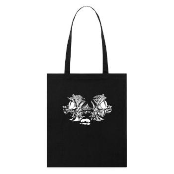 Alligator Lézards Crocodile Reptiles Tête - Tote bag bio Stanley/Stella - noir - Devant