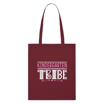 Kindergarten Tribe Teacher - Stanley/Stella Organic Tote Bag - burgundy - Front