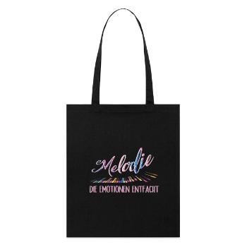 Piano Pianist Melody Emotion Ignited Piano - Stanley/Stella Organic Tote Bag - black - Front