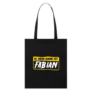 Fabian - Stanley/Stella Organic Tote Bag - black - Front