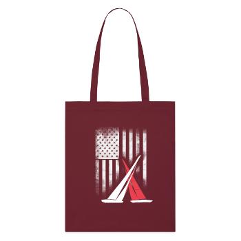 american sail voile americas cup match race foil - Tote bag bio Stanley/Stella - bordeaux - Devant