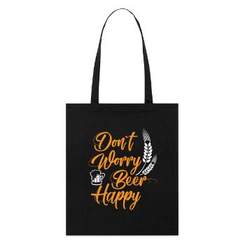 Mach dir keine Sorgen.. - Geschenk - Stanley/Stella Bio-Stoffbeutel - Schwarz - Vorne