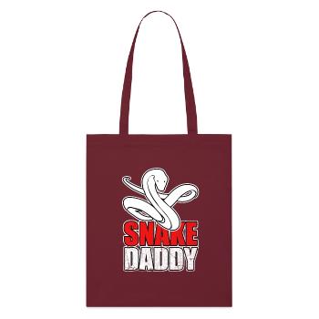 Snakes pet gift - Stanley/Stella Organic Tote Bag - burgundy - Front
