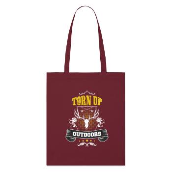 Torn up outdoors - Stanley/Stella Bio-Stoffbeutel - Burgunderrot - Vorne