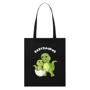 Babysaurus - Funny Family Matching Gift - Stanley/Stella Organic Tote Bag - black - Front