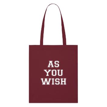 As you wish BDSM Maître esclave esclave Sub - Tote bag bio Stanley/Stella - bordeaux - Devant