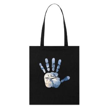 Hand Clouds - Stanley/Stella Organic Tote Bag - black - Front