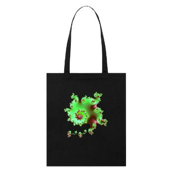 Fractal - Stanley/Stella Organic Tote Bag - black - Front