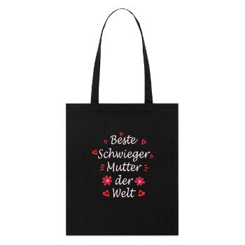 Schwiegermutter Design - Stanley/Stella Bio-Stoffbeutel - Schwarz - Vorne
