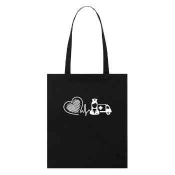 Infirmière d'urgence - Tote bag bio Stanley/Stella - noir - Devant