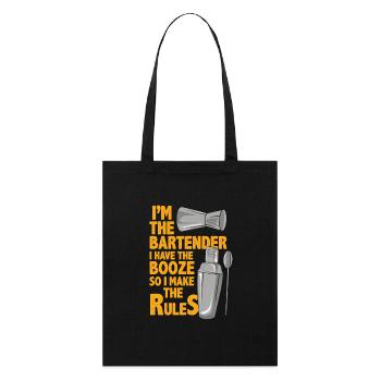 Barkeeper - Stanley/Stella Bio-Stoffbeutel - Schwarz - Vorne