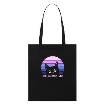 La mère de la meilleure Cat - Tote bag bio Stanley/Stella - noir - Devant