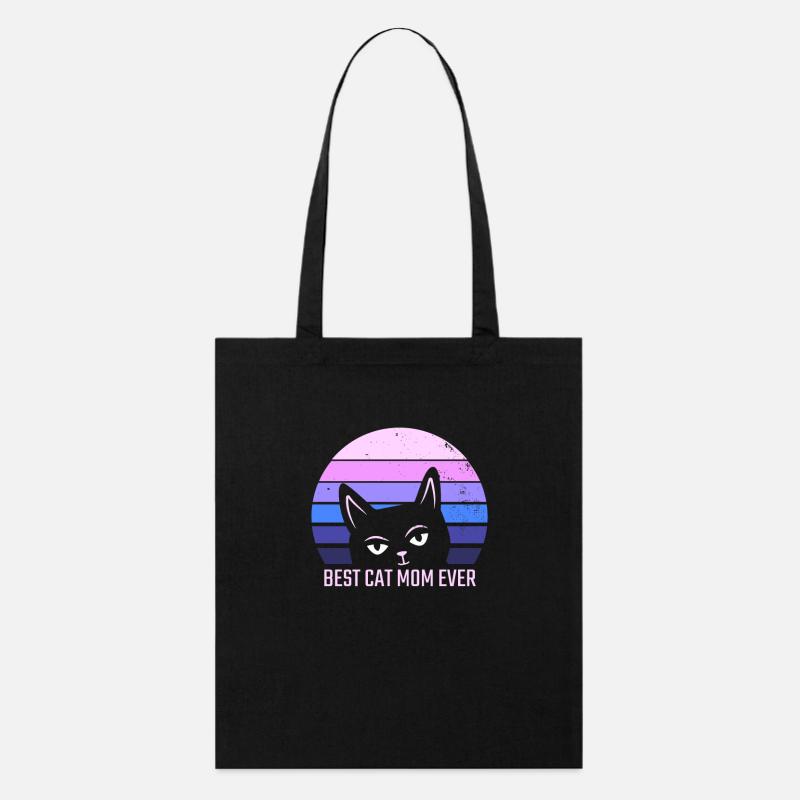 Best Cat Mom - Stanley/Stella Bio-Stoffbeutel - Schwarz