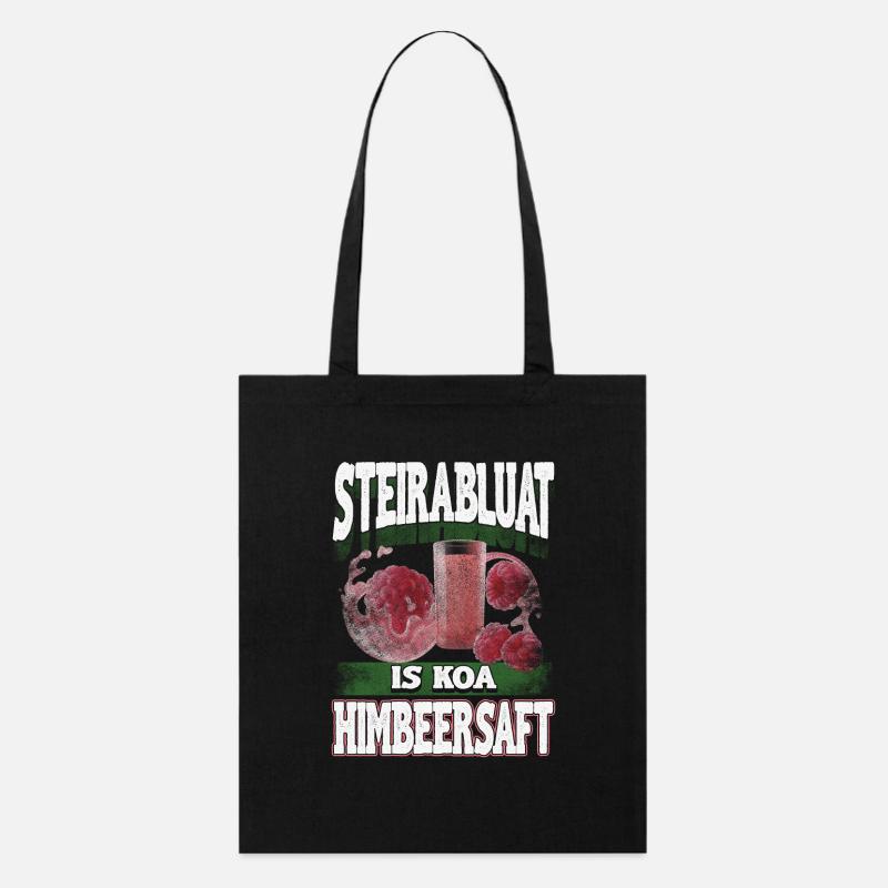 Steirabluat – Kein Himbeersaft sondern echte Power - Stanley/Stella Bio-Stoffbeutel - Schwarz