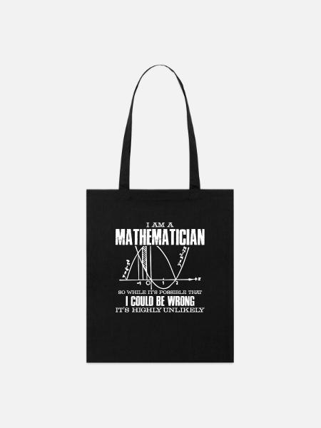 Mathematiker Ich bin ein Mathematiker - Stanley/Stella Bio-Stoffbeutel - Schwarz