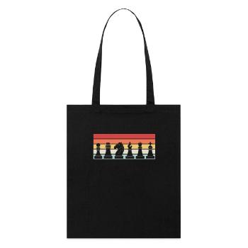 Chess Chess Pieces Retro - Stanley/Stella Organic Tote Bag - black - Front