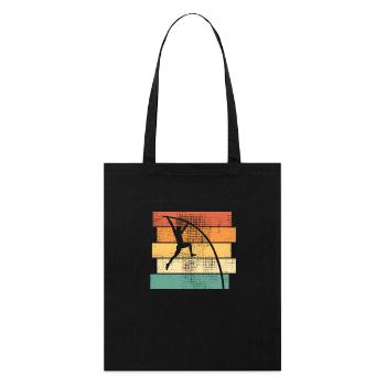 Pole Vaulting Pole Vault Retro - Stanley/Stella Organic Tote Bag - black - Front