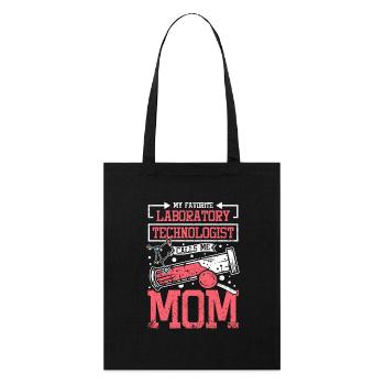Mon technologue de laboratoire préféré m’appelle maman - Tote bag bio Stanley/Stella - noir - Devant