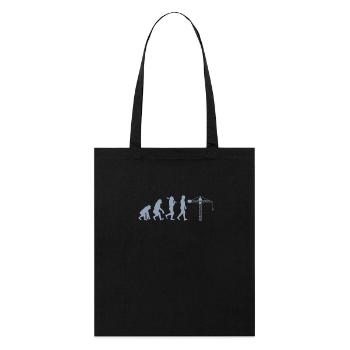 Crane operator Evolution - Stanley/Stella Organic Tote Bag - black - Front