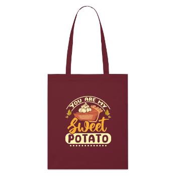 Tu es ma patate douce - Tote bag bio Stanley/Stella - bordeaux - Devant
