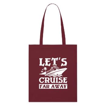 Couple familial Naviguons loin - Tote bag bio Stanley/Stella - bordeaux - Devant