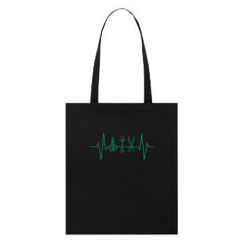 Outil de jardin Heartbeat Jardin - Tote bag bio Stanley/Stella - noir - Devant