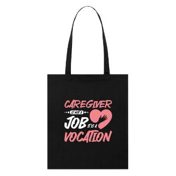 Nurse is not a profession, but a vocation - Stanley/Stella Organic Tote Bag - black - Front