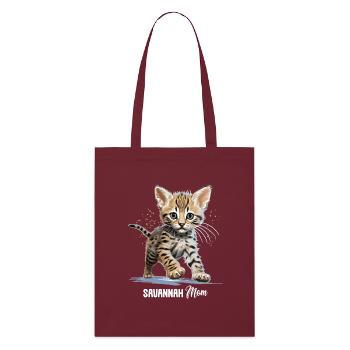 Savannah - Stanley/Stella Organic Tote Bag - burgundy - Front