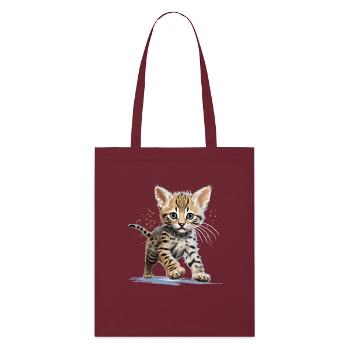 Savannah - Stanley/Stella Organic Tote Bag - burgundy - Front