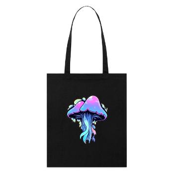 Trippy Méduse Psychédélique Festival EDM Rave - Tote bag bio Stanley/Stella - noir - Devant