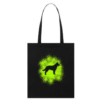 Berger allemand – Compagnon fidèle - Tote bag bio Stanley/Stella - noir - Devant