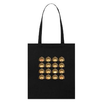 Hérisson Émotion Différente Cool Chemise - Drôle - Tote bag bio Stanley/Stella - noir - Devant