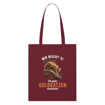 Chats dorés Chat doré - Tote bag bio Stanley/Stella - bordeaux - Devant