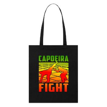 Capoeira Kampf - Stanley/Stella Bio-Stoffbeutel - Schwarz - Vorne