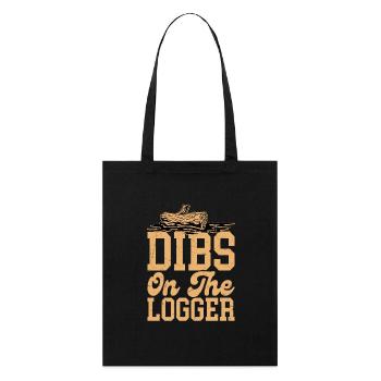 Dibs On The Logger Bûcheron Bûcheron Bûcheron - Tote bag bio Stanley/Stella - noir - Devant