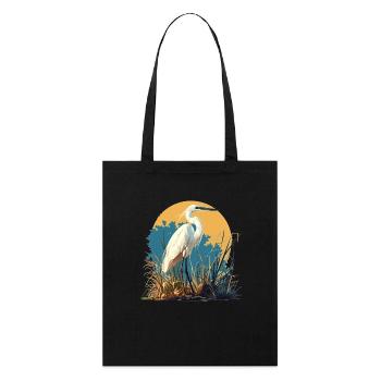 Heron Reiher - Stanley/Stella Organic Tote Bag - black - Front