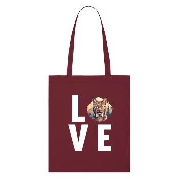 Lynx Luchse Luchs - Tote bag bio Stanley/Stella - bordeaux - Devant