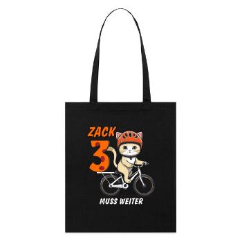 LA MOTO DE CHAT DOIT CONTINUER ZACK TROIS - Tote bag bio Stanley/Stella - noir - Devant