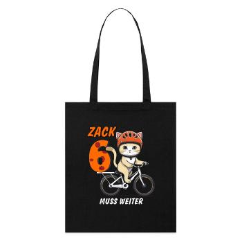 LE VÉLO DE CHAT DOIT CONTINUER ZACK SIX - Tote bag bio Stanley/Stella - noir - Devant