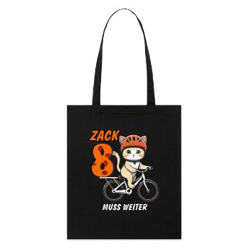 LA MOTO DE CHAT DOIT CONTINUER ZACK EIGHT - Tote bag bio Stanley/Stella - noir - Devant