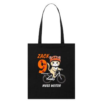 LA MOTO DE CHAT DOIT CONTINUER ZACK NINE - Tote bag bio Stanley/Stella - noir - Devant