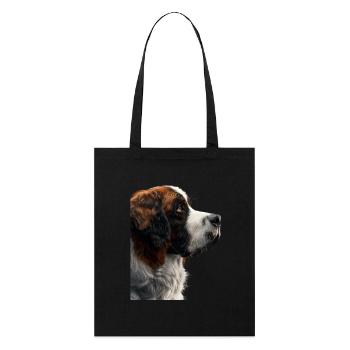 Saint-bernard - Tote bag bio Stanley/Stella - noir - Devant