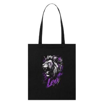 Löwe Leo - Stanley/Stella Organic Tote Bag - black - Front