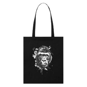 Gorille - Tote bag bio Stanley/Stella - noir - Devant