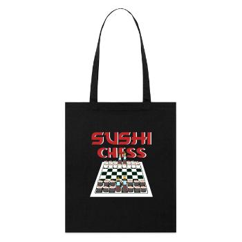 Sushi Lover Sushi Chess Sushi - Stanley/Stella Organic Tote Bag - black - Front