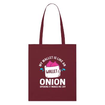 Oignon - Tote bag bio Stanley/Stella - bordeaux - Devant
