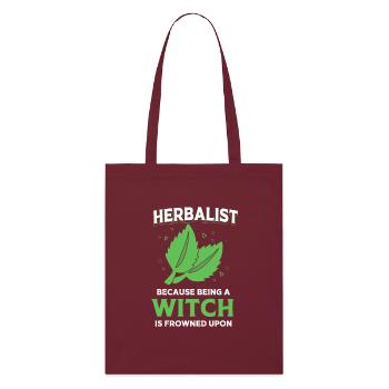 Huile essentielle - Tote bag bio Stanley/Stella - bordeaux - Devant